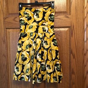 Pleated Strapless Summer Dress